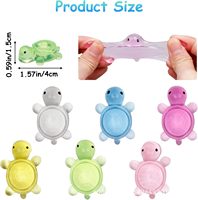 Jouet à presser en forme de mini tortue mignon, en caoutchouc souple, à récupération lente, anti-stress pour enfants