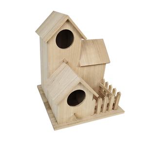 Creativo a parete in legno nido all'aperto casetta per uccelli Birdhouse Building Kit tre case per uccelli - Product Image 4