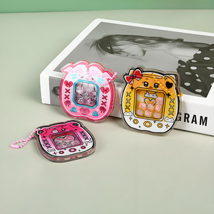 Wholesale In Stock Acrylic Shaker <b>Keychains</b> Cute <b>Anime</b> Cartoon Character Keyrings DIY Creative Standee Pendants - Product Image 3