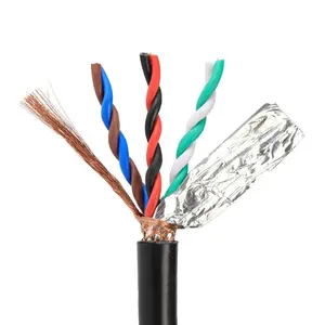 Customized 0.3mm 0.5mm 0.75mm 1.0mm 1.5mm 2 3 4 cores RVSP2 RVSP3 RVSP4 Shielded twisted pair cable 0.75mm electric wire