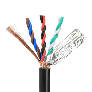 Customized 0.3mm 0.5mm 0.75mm 1.0mm 1.5mm 2 3 4 Cores RVSP2 RVSP3 RVSP4 Shielded Twisted Pair Cable 0.75mm Electric Wire