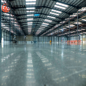 Entrepôt à structure en acier, bâtiments préfabriqués à faible coût pour le stockage <span class=keywords><strong>de</strong></span> matériaux <span class=keywords><strong>de</strong></span> construction avec des caractéristiques résistantes aux intempéries - Product Image 1