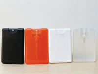 Vaporisateur en forme de carte 20 ml, flacon pulvérisateur plat en PP, vaporisateur de poche portable, vente en gros, logo personnalisé