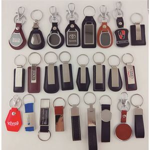 Custom Logo Luxury Designer Bulk Laser Engraving <b>Leather</b> Car Blank Metal Advertising Business Gifts <b>Leather</b> <b>Keychains</b> - Product Image 5