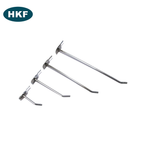 Accesorios de ganchos de tablero de clavijas de metal cromado de hierro de alambre único colgante de exhibición al por menor - Product Image 5