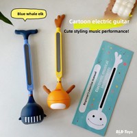 Cute Cartoon Tadpole Electronic Guitar ABS Plastic Musical Instrument for Playing Guitar 14 Years & up