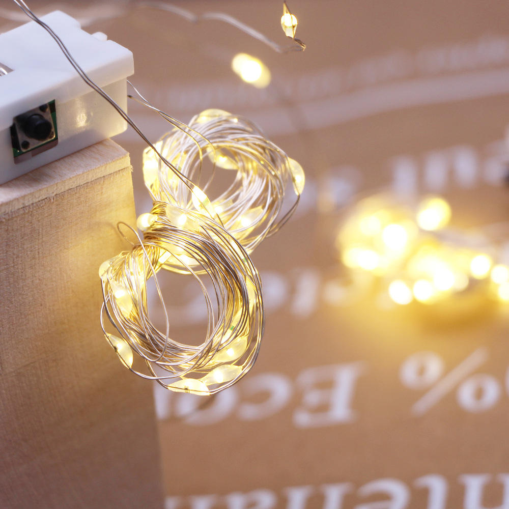 10 luces blancas cálidas por metro