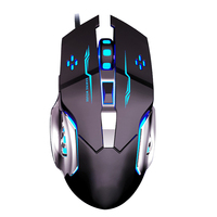 Souris mécanique de jeu optique filaire haute sensibilité lumière LED main droite ergonomique pour bureau PC ordinateur portable travail Gamer travail