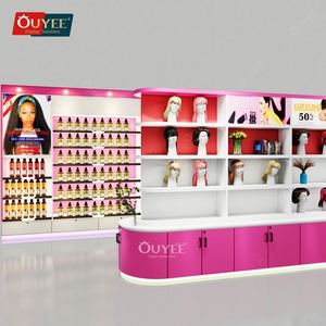 Nueva decoración Productos de belleza Estante de exhibición Cabello Show Case Peluca Exhibiciones de pared - Product Image 6