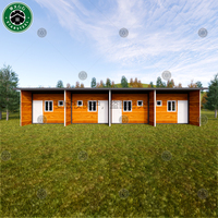 Casas Contenedor Prefabricadas de Acero con Acabado de Madera, Unidades Desmontables para Oficinas, Escuelas, Dormitorios, Diseño de Casa de Campo