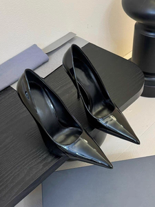 Zapatos de Tacón de Aguja para Mujer, Punta Puntiaguda, Charol, Tacones Altos, Cierre Deslizante, Tallas Grandes, Tacones Finos para Ocasiones Formales y de Noche - Product Image 3