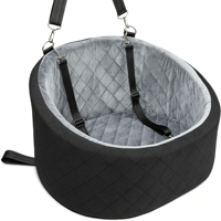 Coussin de siège auto universel pour chiens et chats, coussin de voyage doux pour siège avant de voiture avec ceinture de sécurité