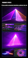 10W 6W 5W 4W 3W 2W Hochzeits-Laserlicht DMX ILDA RGB Lasershow-Projektor mit Animation für Hochzeiten