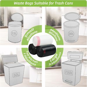 ถุงขยะแบบมีเชือกผูก ย่อยสลายได้ เป็นมิตรกับสิ่งแวดล้อม สำหรับขยะในครัวเรือน - Product Image 5