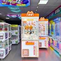 Machine à griffes commerciale en métal personnalisée en usine, console de jeu d'arcade, grue à cadeaux et peluches, accepteur de billets anglais, jeu d'arcade à pièces Naughty