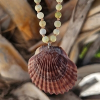 Collar con Colgante de Piedras Preciosas Anudadas, Hecho a Mano, Estilo Boho, Joyería de Playa, Piedra Natural para Mujer, Venta al Por Mayor