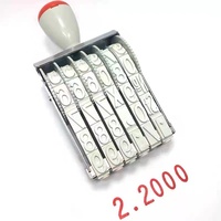 Tampon à 6 chiffres hauteur 18mm trodat 15186 timbre à date auto-encreur