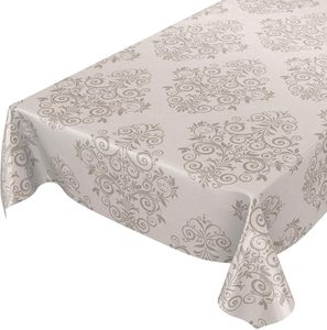Elegant Nonwoven Printed Floral Lace Waterproof & Oil-Proof PVC Table Cover <b>Tablecloth</b> for Home & Wedding Use - Product Image 1