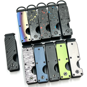 Sợi Carbon Thông Minh Tối Giản Sáng Tạo Nhỏ Gọn Kim Loại <span class=keywords><strong>Key</strong></span> Organizer Chủ Keychain Bảo vệ 2-6 Phím - Product Image 1