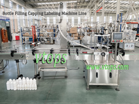 VTOPS Intelligent 1-5qt Savon Eau Pâte de Sésame Piston Remplissage Embouteillage Ligne de production d'emballage d'étanchéité