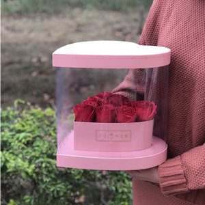 Phong Cách Mới Chất Lượng Cao Trái Tim Hoa Đóng Gói Hộp Quà Tặng Với <span class=keywords><strong>PVC</strong></span> - Product Image 5