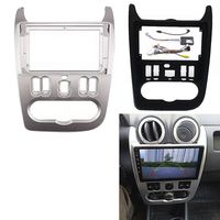 Façade d'autoradio 2 DIN pour RENAULT Logan Sandero DACIA Duster, adaptateur de cadre d'autoradio double DIN, garniture de tableau de bord pour lecteur CD