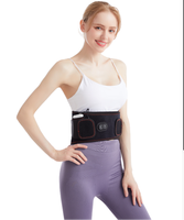 Ceinture de taille chauffante sans fil alimentée par batterie rechargeable Chauffage et massage électriques pour soulager les douleurs lombaires