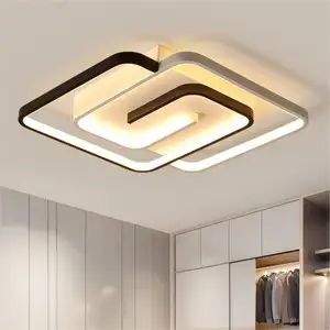 Lampu plafon Led desain Modern, lampu plafon untuk dekorasi rumah akrilik, lampu langit-langit LED Homl