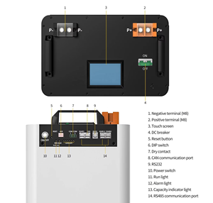 Disjoncteur vertical V3 400A, Kit de boîtier DIY pour roue PB2A16S20P, 16 pièces, Batterie 280Ah 48V 320Ah 330Ah - Product Image 2
