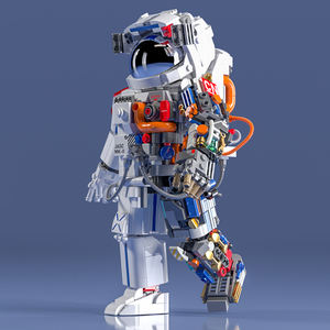 JIAQI <span class=keywords><strong>Breaking</strong></span> <span class=keywords><strong>Dawn</strong></span>: blocs de construction pour l'éducation des astronautes, ensemble de bricolage, petites particules en plastique MOC 3d, puzzle, jouet pour enfants - Product Image 3