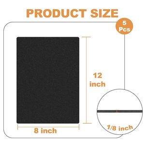 5 pcs bọt tấm đệm 12x8x1/8 inch tự dính đóng cửa di động cao su tổng hợp cách nhiệt chống rung miếng đệm - Product Image 3