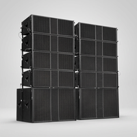 Haut-parleurs professionnels Line Array simples ou doubles de 8, 10 et 12 pouces, avec boîtier en bois, pour scène, grands espaces extérieurs et restaurants, avec télécommande