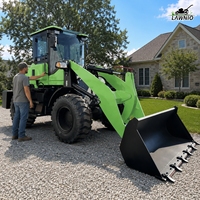 Chargeuse sur pneus diesel LAWNIO avec service après-vente complet, petit axe de réduction, structure robuste pour travaux agricoles