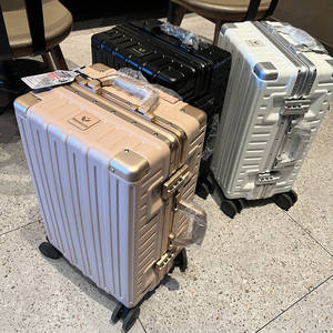 Valise trolley haut de gamme Hinomoto, export Japon, roulettes silencieuses multidirectionnelles, cadre en aluminium, bagage cabine 20 pouces - Product Image 1