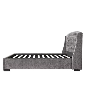 Luxury California Hotel Twin King Queen Size bottoni moderni su testiera in velluto struttura del <span class=keywords><strong>letto</strong></span> imbottita - Product Image 5