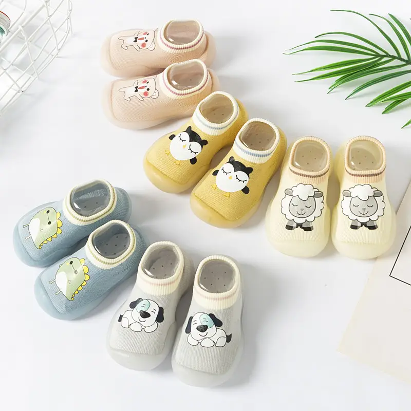 Cotton Newborn Baby Kids Fuzzy Sock Set Lovely Ankle Floor Socks Cute Warm Non-slip Baby Toddler Shoes