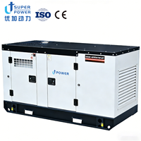 Générateur diesel U+POWER OEM personnalisable triphasé 50/60Hz 200kVA 160kW certifié ISO CE, type silencieux, démarrage automatique ATS, télécommande