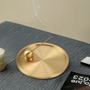 Porte-<span class=keywords><strong>encens</strong></span> en laiton satiné CHENLANG en forme de boule avec base, brûleur <span class=keywords><strong>d</strong></span>'<span class=keywords><strong>encens</strong></span> durable <span class=keywords><strong>pour</strong></span> la <span class=keywords><strong>d</strong></span>écoration intérieure - Product Image 6