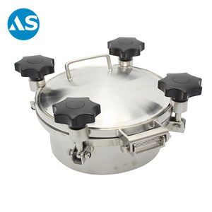 핫 세일 200mm 크기 스테인리스 SS304 외부 오프닝 탱크 위생 압력 맨홀 덮개 - Product Image 4