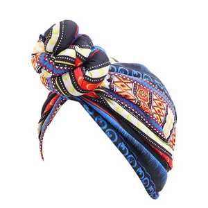 Moda africana testa cravatta turbante bandana berretto foulard headwrap fiore turbante accessorio per capelli all'ingrosso donne