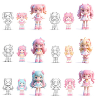 Figurines personnalisées en PVC, poupées en plastique, jouets de collection à l'effigie de personnages IP d'entreprise, conception OEM ODM directe d'usine