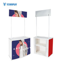 Compteur de promotion en plastique PP avec surface antidérapante et table de promotion PP Art personnalisé