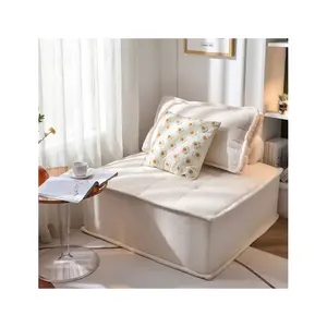 Sofa Modular sudut tempat duduk ruang tamu Nordik Modern Sofa lantai Boucle