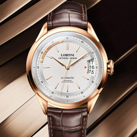 Montre mécanique pour homme, nouvelle arrivée 2025, bracelet en cuir, étanche, aiguille Hangzhou, boîtier en acier inoxydable, saphir