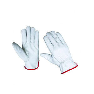 HOLY SIGNS INTERNATIONAL EN420 Certified HSI-0018 Leather Driver Safety Gloves Elastic Wristlet <b>Fire</b> Proof Anti-Impact (Level 1) - Product Image 1
