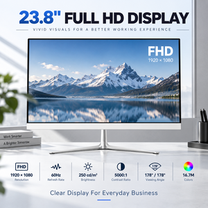 Ordinateur de bureau tout-en-un 23,8 pouces Intel Core i5 8 Go 16 Go RAM 256 Go 512 Go SSD pour entreprise et bureau (vente en gros) - Product Image 2