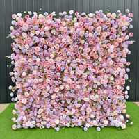 Realistiche Kunstzijde Bloemenwand 8ft Bruiloft Fotoachtergrond voor Hotels & School Evenementen - Groothandel 5D Bloemendesign