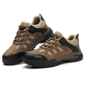 Zapatos de trabajo a prueba de perforaciones, calzado de seguridad deportivo resistente a la presión con cabeza de acero, botas de seguridad al aire libre para senderismo, venta al por mayor - Product Image 6