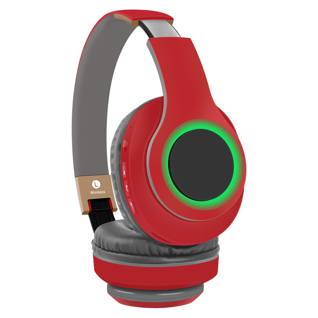 Wireless Headphones Over Ear, Foldable Hi-Fi Super Bass Stereo Bluetooth Headphones With Mic and Wired Headset Support SD Card