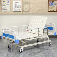 Lit d'hôpital de luxe d'infirmière de soins de lit d'hôpital d'Icu de trois manivelles